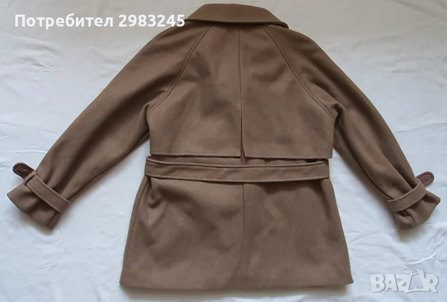 Дамско кафяво палто, снимка 2 - Палта, манта - 52961848