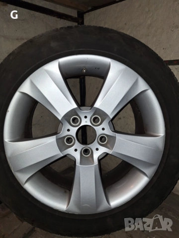 18 Алуминиеви, лети джанти с гуми, оригинални за BMW X3, X5, 18" цола,, снимка 4 - Гуми и джанти - 52612360