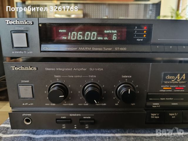 Technics SU-V45A+AM/FM ST-600, снимка 2 - Ресийвъри, усилватели, смесителни пултове - 46229247