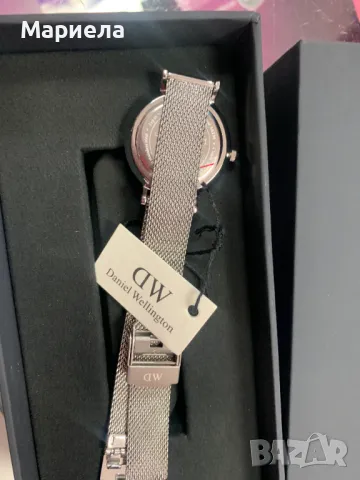 Часовник Daniel Wellington Mesh с аналогов бял циферблат-Dw00100305, снимка 4 - Дамски - 47060819