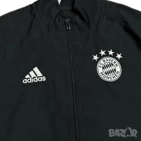 Оригинално мъжко горнище Adidas x Bayern München | S размер, снимка 4 - Суичъри - 49072314