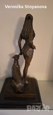 Бронзова статуетка-Клеопатра, снимка 8 - Колекции - 53997849