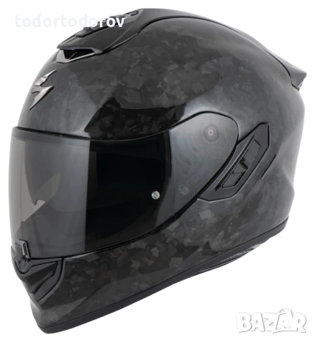 Мото каска SCORPION EXO-1400 EVO 2 CАRBON ONYX 2025 ,очила,М 57-58см, снимка 1