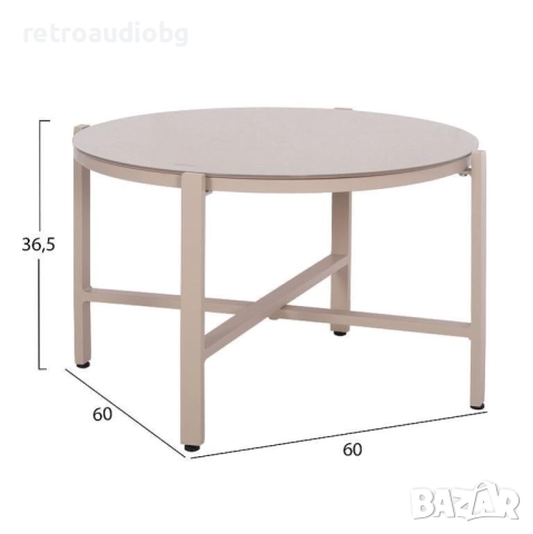 Градински алуминиев комплект ЖУЛИЕТ капучино, снимка 5 - Градински мебели, декорация  - 52822914