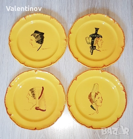 Осем старинни френски чинии- 15лв/ бр, снимка 3 - Колекции - 52737636