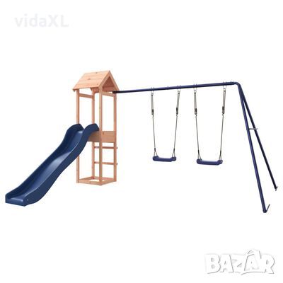 vidaXL Комбинирано детско съоръжение, масивна дугласка дървесина(SKU:3155823, снимка 1 - Детски люлки - 45331892
