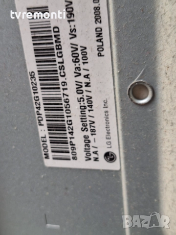 T-CONTROL BOARD EBR50219803 EAX52393301 за 42-инчов телевизор LG Модел 42PG3000 ,с дисплей PDP42G102, снимка 4 - Части и Платки - 52097271