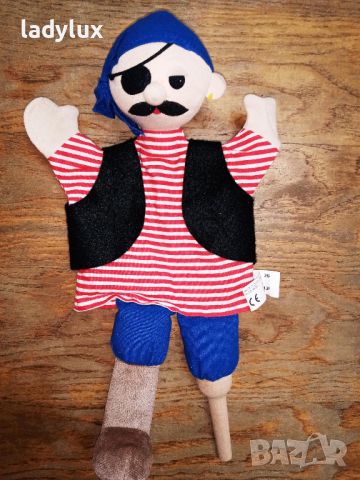 Кукла за Ръка за Куклен Театър, Пират, 30 см. Код 2210, снимка 4 - Кукли - 45424606