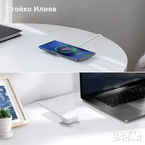 Модерно безжично зарядно Samsung  за удобно и бързо зареждане, снимка 5 - Samsung - 49349397