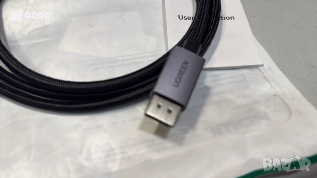 Ugreen DisplayPort към HDMI качествен кабел (1.8М), снимка 3 - Кабели и адаптери - 52598833