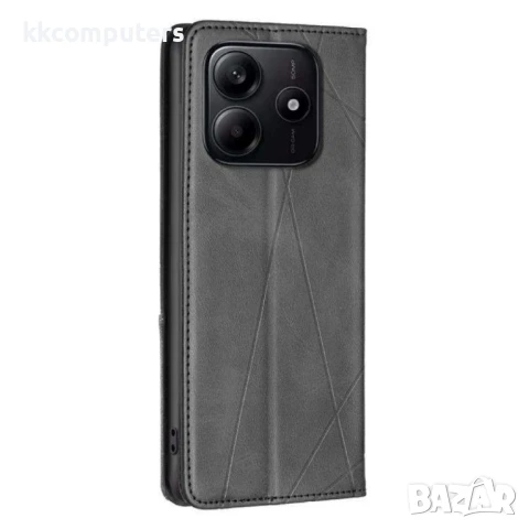 Xiaomi Redmi Note 14 4G Rhombus Texture Magnetic Wallet Кожен Калъф и Протектор, снимка 8 - Калъфи, кейсове - 50891689