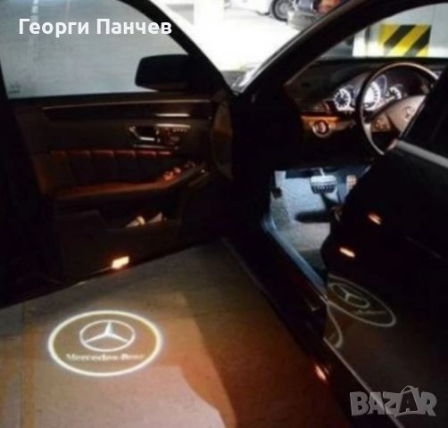 LED лого проектор за врати, 2 бр. Mercedes/BMW/Volkswagen/Audi, снимка 7 - Аксесоари и консумативи - 45951704