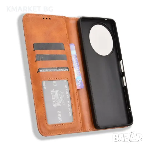 TCL 50 Pro Nxtpaper 5G / 50 Nxtpaper 5G Retro Texture Wallet Кожен Калъф и Протектор, снимка 7 - Калъфи, кейсове - 47715211