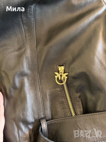 Pinko шикозно яке от естествена кожа, снимка 3 - Якета - 51764492