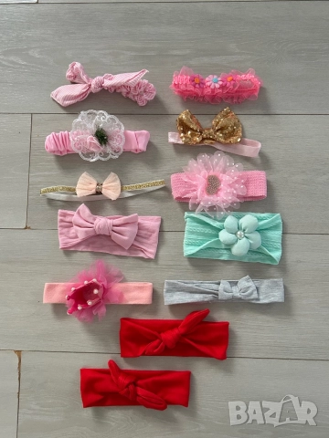 Бебешки диадеми 12бр за 9лв, снимка 7 - Шноли, диадеми, ленти - 52051758