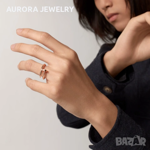 CARTIER Nail Juste un Clou Classic Rose Gold Пръстен Пирон, снимка 7 - Пръстени - 53239066