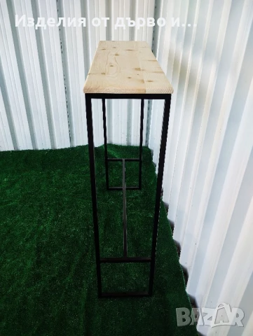 бар маса от дърво и метал , снимка 5 - Маси - 51148163