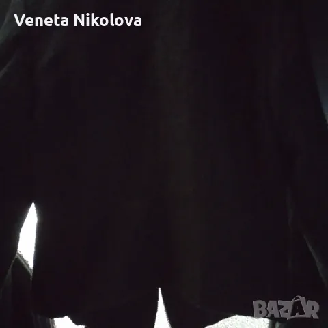 Черно дамско яке с цип , снимка 3 - Якета - 50225062