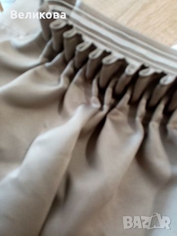 Две нови завеси от блекаут в цвят капучино , снимка 1 - Пердета и завеси - 46262213