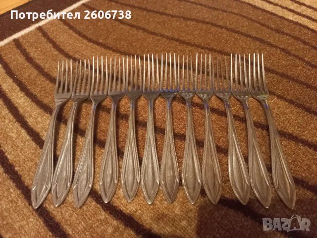 Български вилици Сърп и чук Велико Търново 18 см , снимка 2 - Прибори за хранене, готвене и сервиране - 29338752