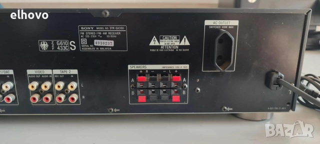 Ресивър SONY STR-GX390, снимка 8 - Ресийвъри, усилватели, смесителни пултове - 51887921