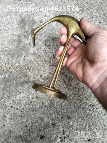 Бронзова птица, снимка 5 - Антикварни и старинни предмети - 52669964