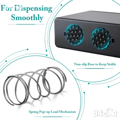 Диспенсър за кухненска хартия за плот, нехлъзгаща се основа, черен, снимка 4 - Други стоки за дома - 53825884