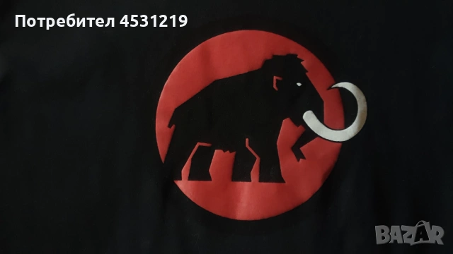 Ватирана черна блуза Mammut , снимка 2 - Блузи - 54011219