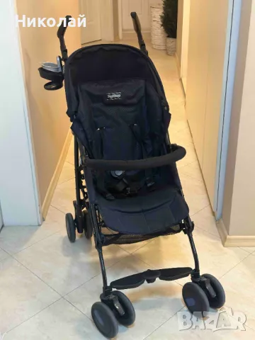 Бебешка количка Peg Perego - Pliko Mini, Navy, синя, отлично състояние, снимка 1 - Детски колички - 46748168