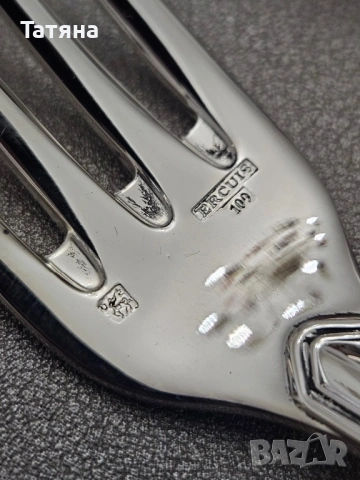 Нови Вилици и лъжици (19 брой) за маса Ecruis Victoria Contours с посребрени покрития / 100 микрона, снимка 9 - Прибори за хранене, готвене и сервиране - 53402523