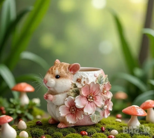 Силиконов молд кашпа хамстер 