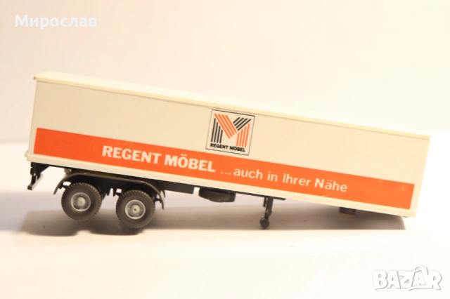 WIKING H0 1/87 РЕМАРКЕ КАМИОН МОДЕЛ ТИР, снимка 2 - Колекции - 53166760