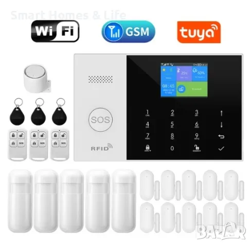 WiFi / GSM Смарт професионална Алармена система PRO++