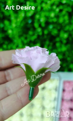 Сапунени карамфилчета, снимка 5 - Изкуствени цветя - 46397972