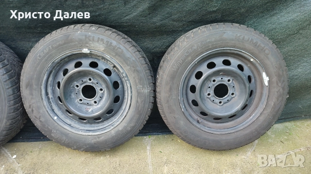 Зимни гуми 195 х 65 15", с оригинални алуминиеви джанти BMW 5х120 15", снимка 2 - Гуми и джанти - 52685348