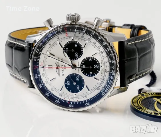 Breitling Navitimer B01 Chronograph 43mm Steel Silver Dial "Panda" Различни Варианти, снимка 5 - Мъжки - 47999828