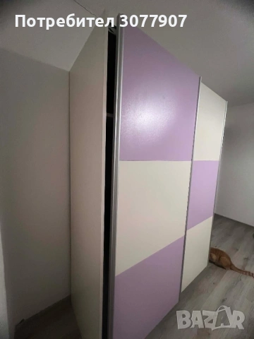 Гардероб с плъзгащи врати, снимка 2 - Гардероби - 54266322