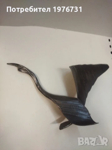 Метална скулптура на Птица ръчна изработка от ковано желязо , снимка 2 - Статуетки - 51110473