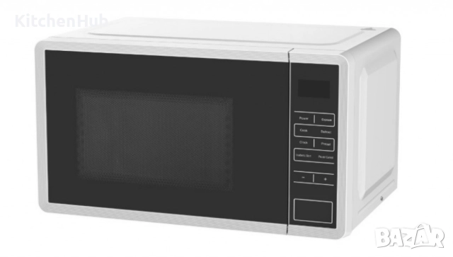 Микровълнова фурна, 700W, 20л., 5 степени на мощност, LED дисплей, Бял