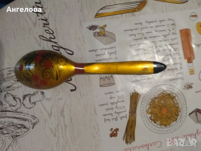 Декоративна лъжица и нож, снимка 2 - Декорация за дома - 51514839