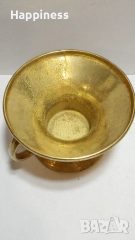 Свещник от месинг с тегло около 450 гр, снимка 5 - Антикварни и старинни предмети - 52264970