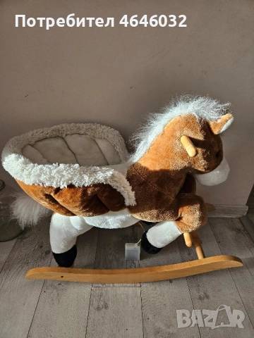 Детско дървено люлеещо се столче