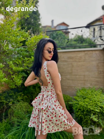 Прекрасна лятна рокля с панделка , снимка 4 - Рокли - 50870619