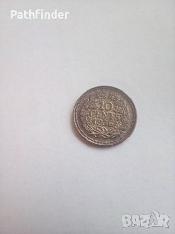 10 цента 1936 Холандия сребро, снимка 1 - Нумизматика и бонистика - 46104577