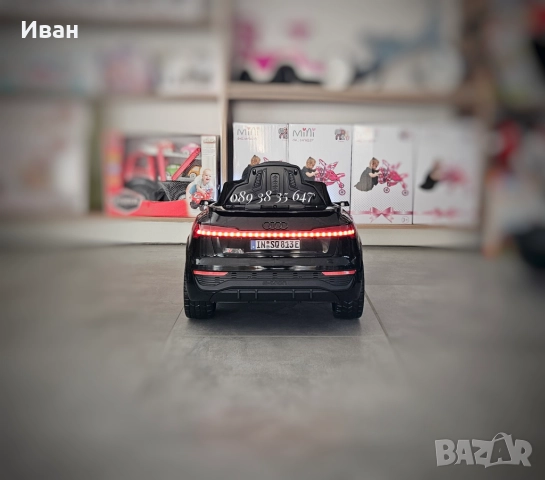 ПРОМОЦИЯ ДО 24.12!НОВО!Акумулаторен джип Audi SQ8 BLACK с 12V батерия,меки гуми, снимка 7 - Електрически играчки - 52787341