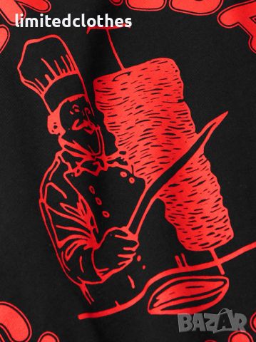 VETEMENTS Black Doner Kebab Logo Print Oversized Мъжка / Дамска Тениска size S (L / XL), снимка 5 - Тениски - 46073877