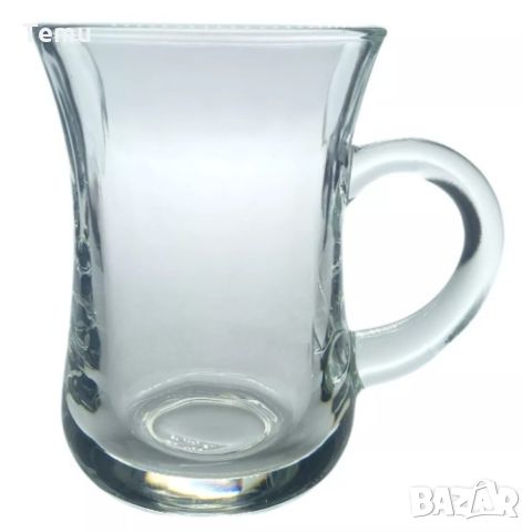 Комплект от 6 броя стъклени чаши, сервиз за кафе или чай, 150ml, снимка 5 - Сервизи - 45769949