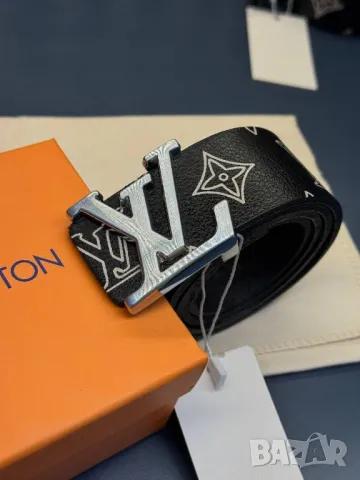 колани от естествена кожа в кутия 4см louis vuitton , снимка 3 - Колани - 50350423