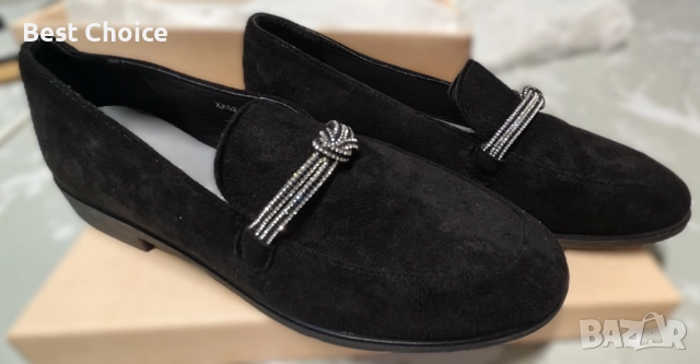 Дамски велурени обувки Tendenz, снимка 3 - Дамски ежедневни обувки - 52597756