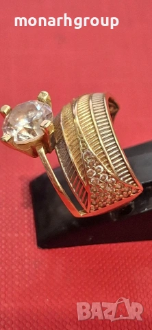 Златен пръстен, снимка 4 - Пръстени - 53781982